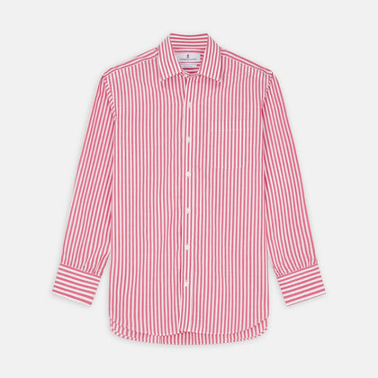 Pink Candy Stripe Cotton Fabric