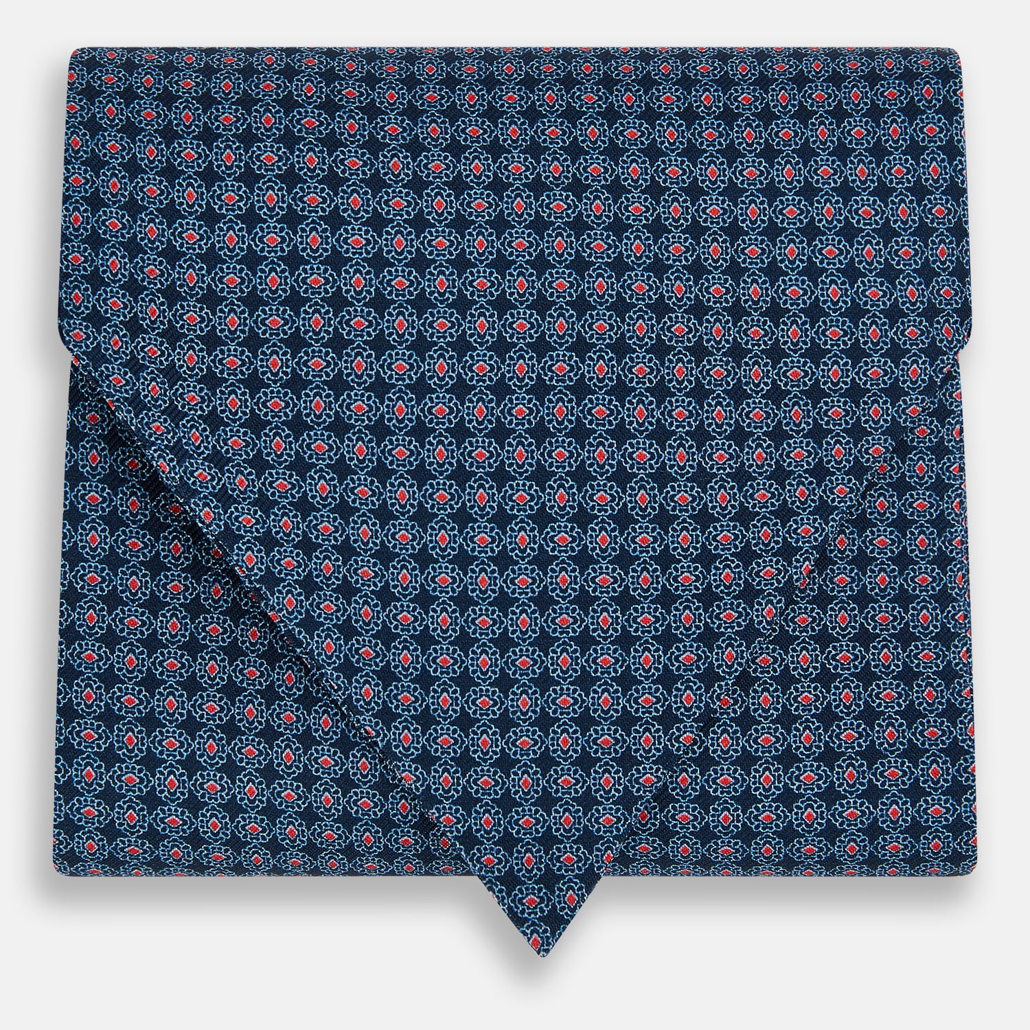 View 1 of product Navy and Red Rosette Cravat