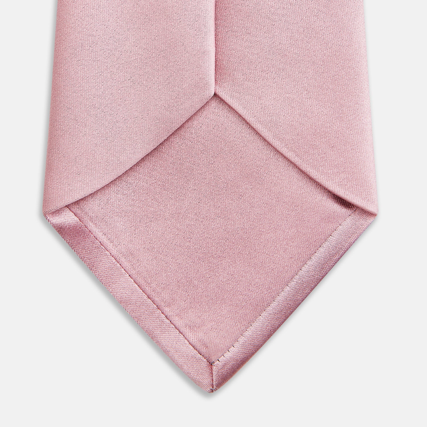 View 4 of product PINK PLAIN SATIN SILK TIE