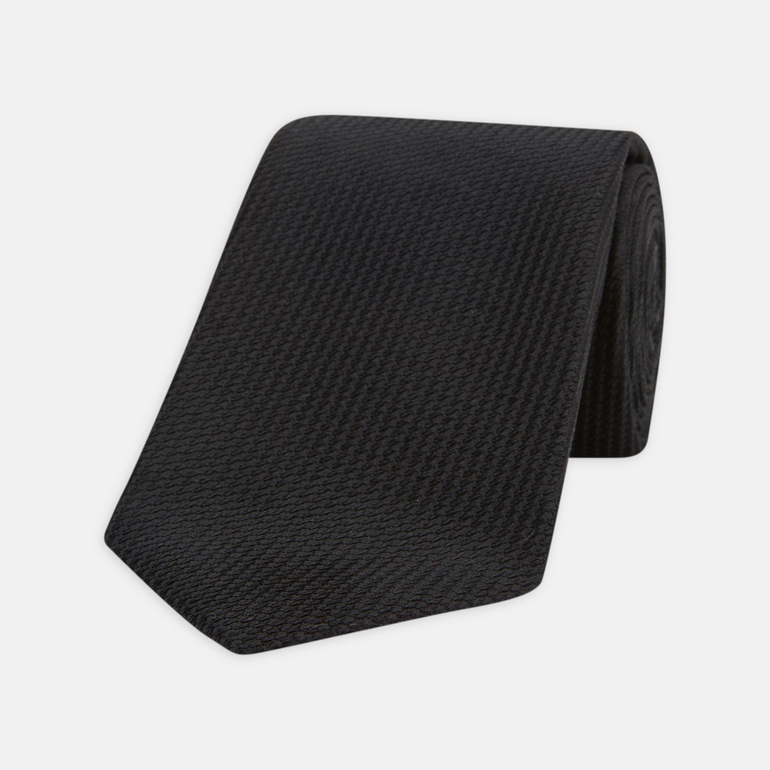 View 1 of product Seven-Fold Black Lace Silk Tie