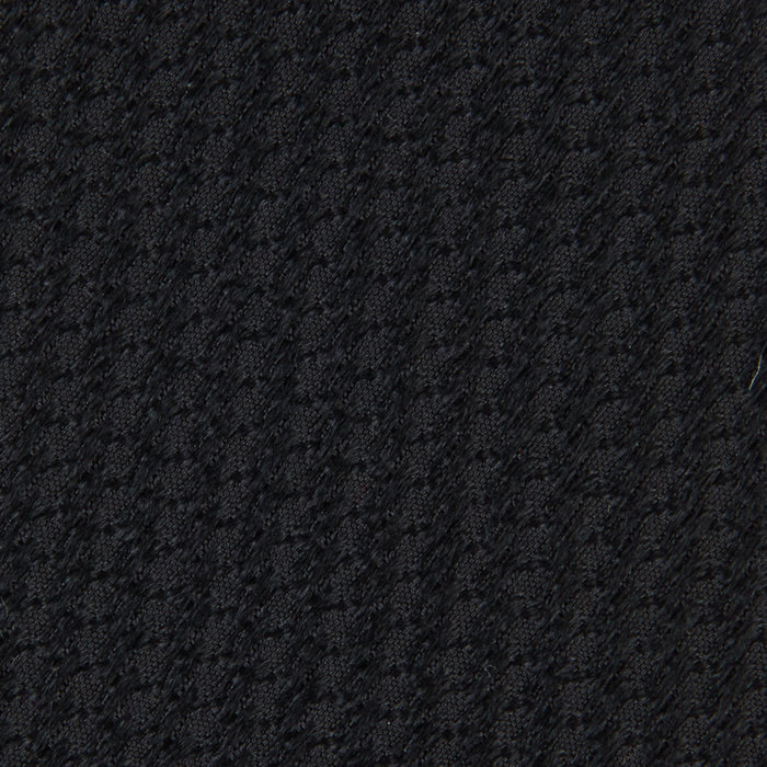 Seven-Fold Black Lace Silk Tie Image 2