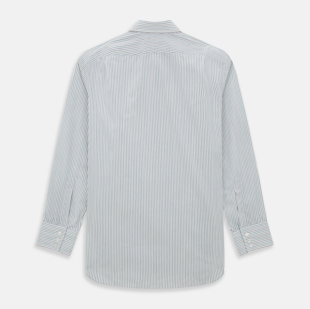 Forest Green with Multicoloured Music Stripe Mayfair Shirt