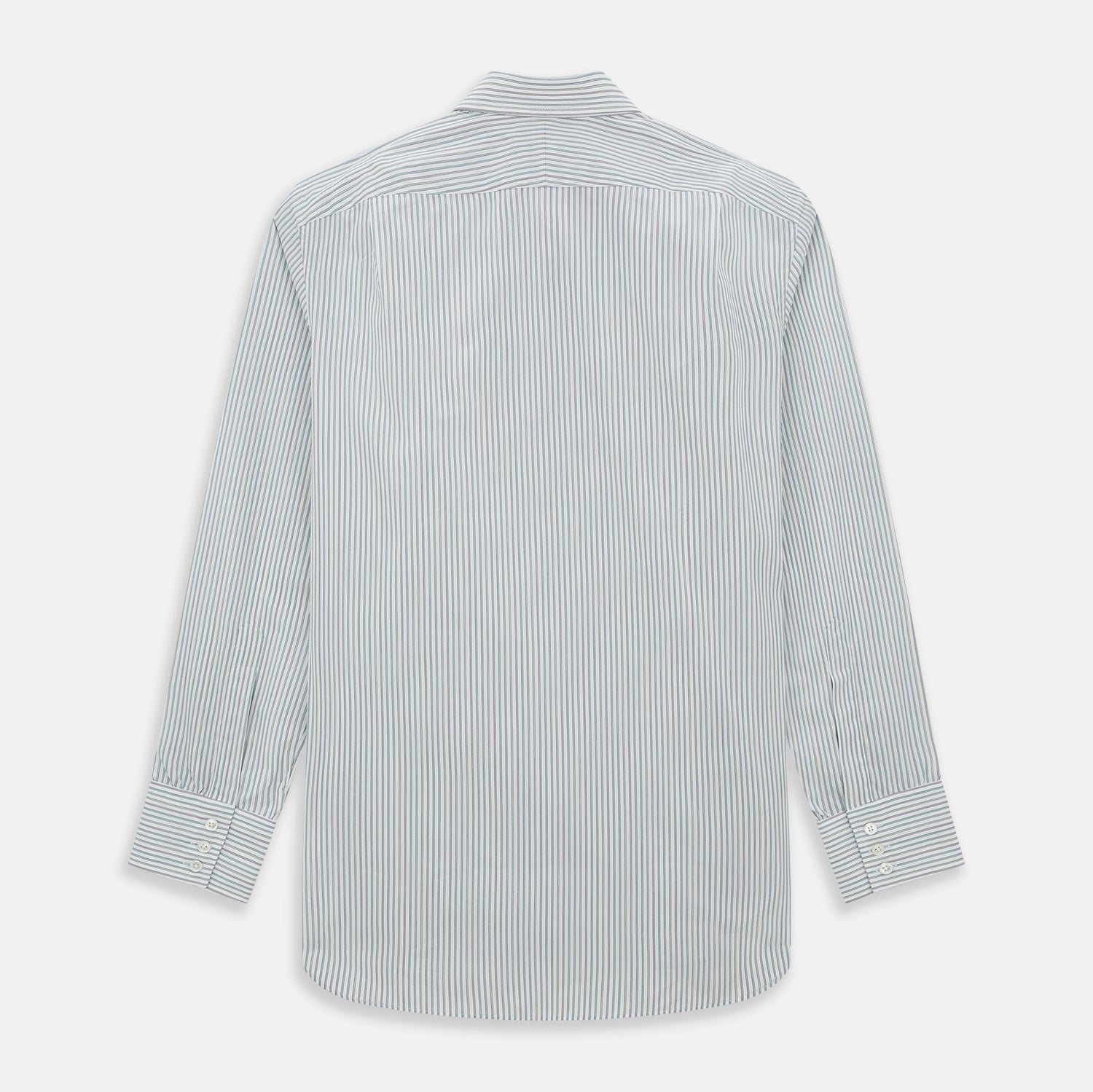 View 3 of product Forest Green with Multicoloured Music Stripe Mayfair Shirt