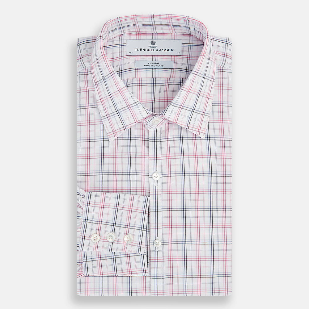 Purple and Blue Multi Check Westminster Shirt
