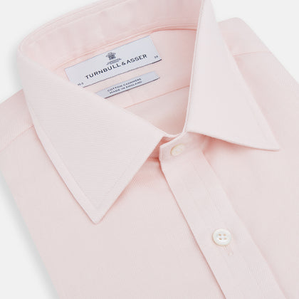 Pale Pink Cotton Cashmere Mayfair Shirt
