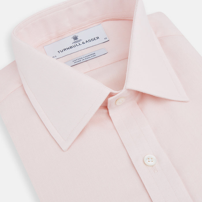 Pale Pink Cotton Cashmere Mayfair Shirt Image 1