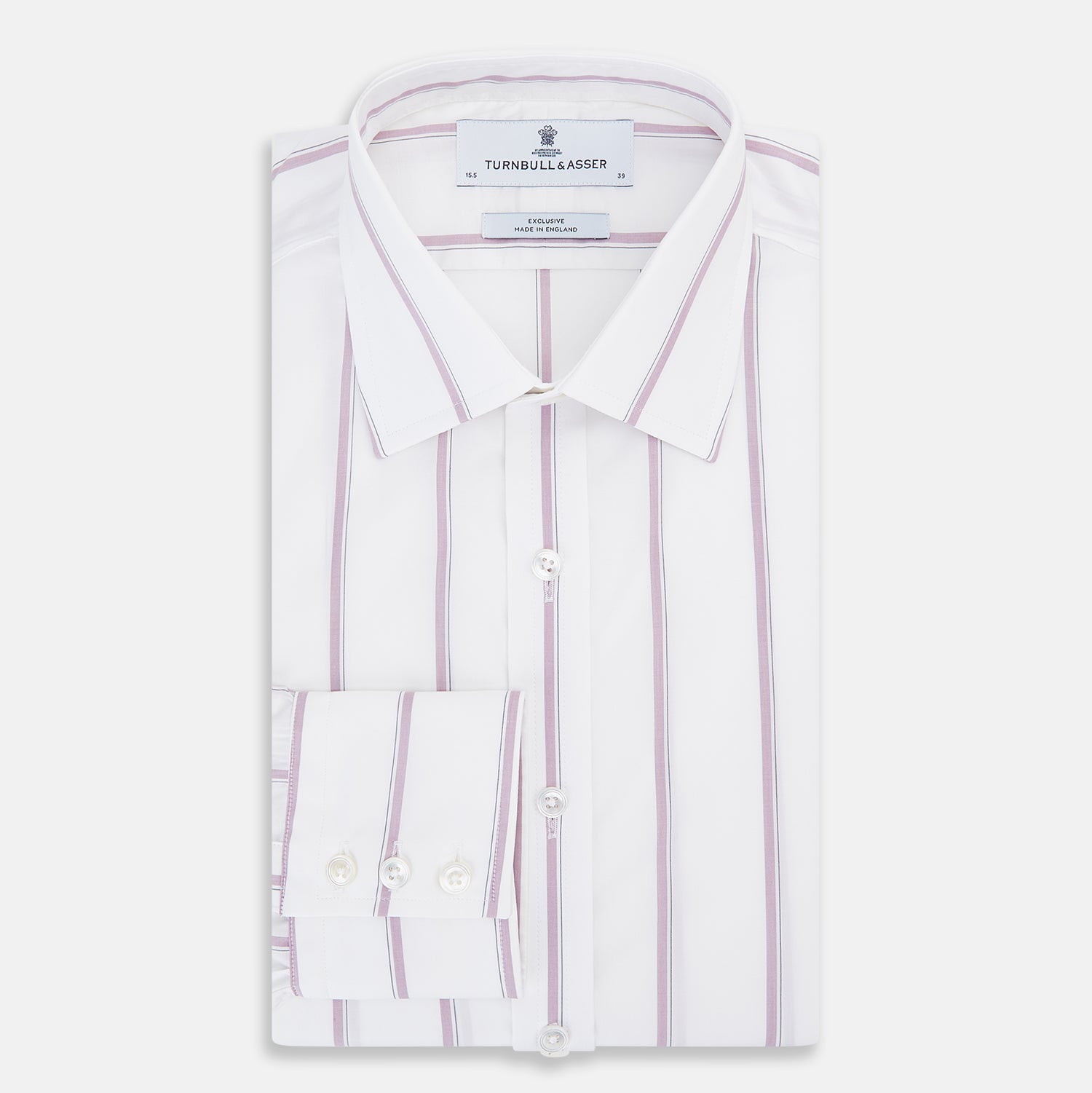 View 5 of product Antique Pink Track Stripe Mayfair Shirt