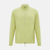 View 1 of product Melon Green Merino High Neck Zipped Cardigan