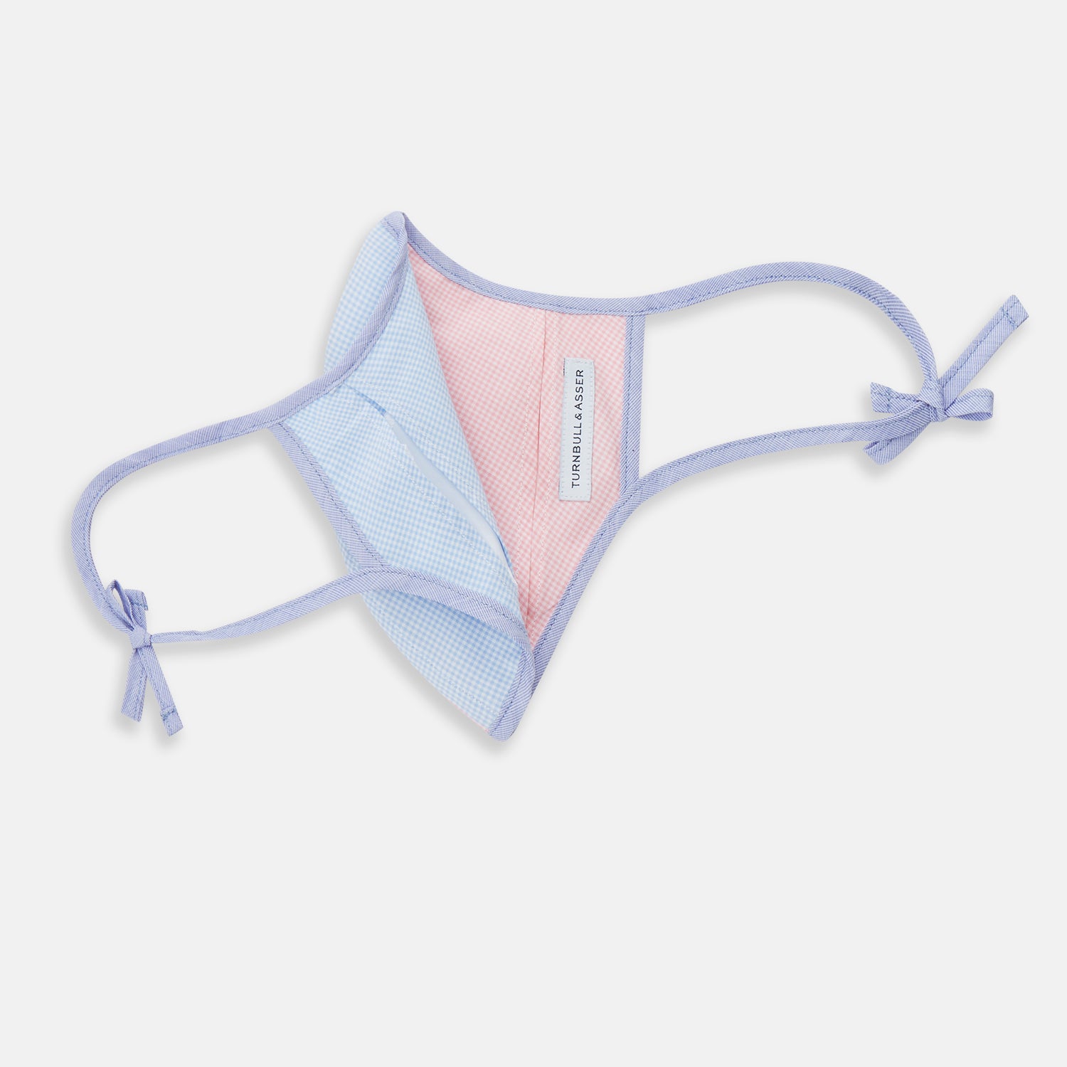View 5 of product Pink & Blue Check Commuter Mask With 3 Viroformula™ Filters