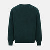 Green Melange Cashmere Cardigan