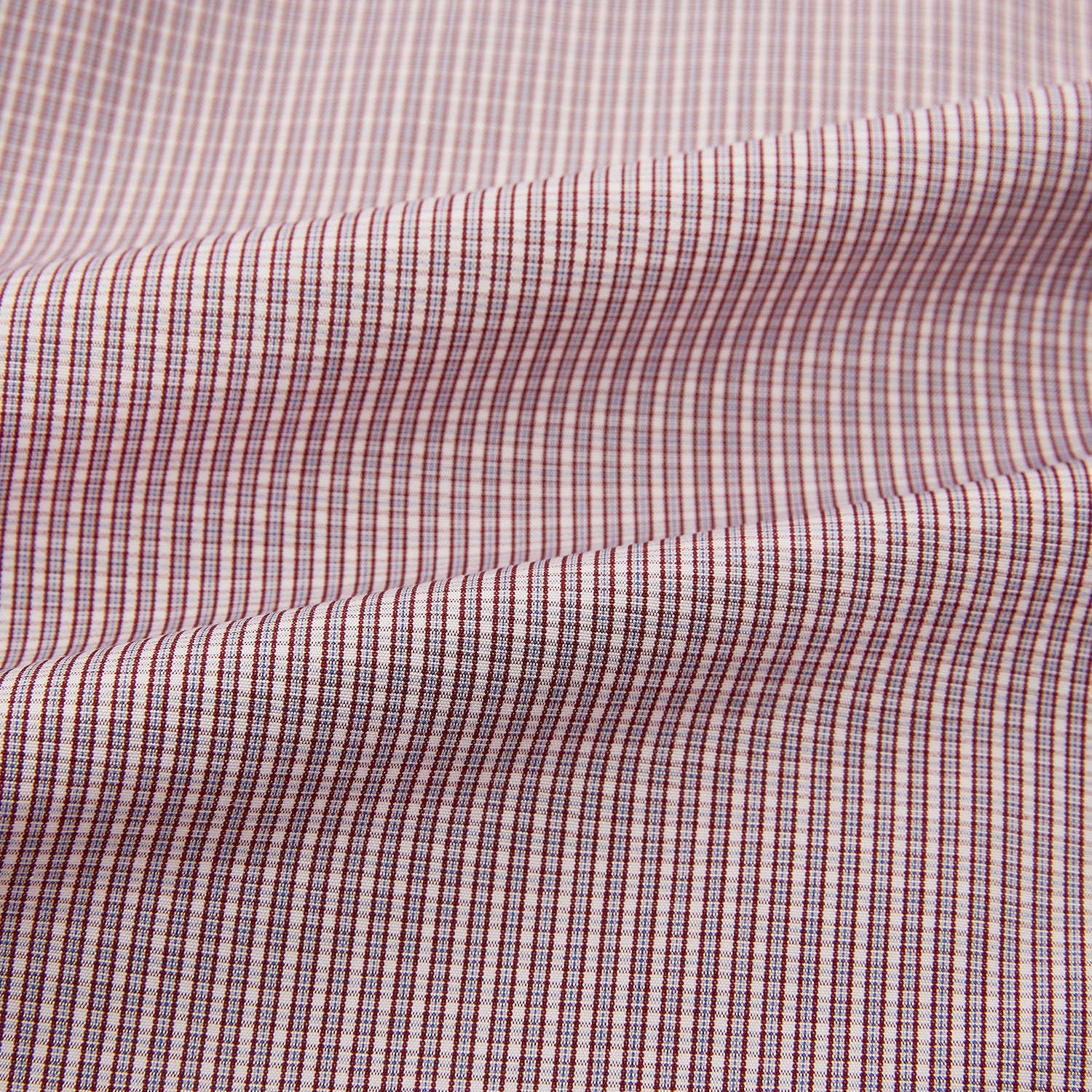 View 6 of product Burgundy Micro Shadow Check Mayfair Shirt