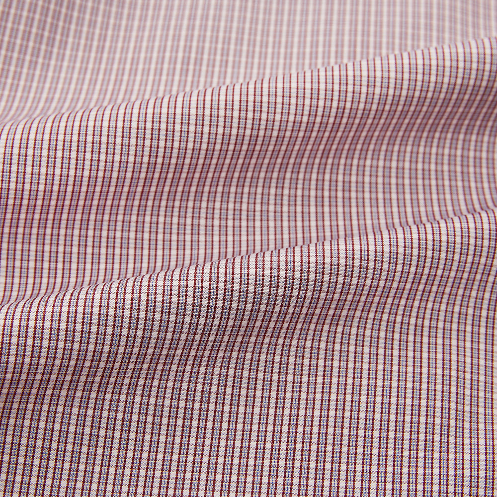 Shadow Check Cloth Burgundy Micro Shadow Check Mayfair Shirt – Turnbull & Asser US