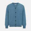 View 1 of product Pale Blue Fine Merino V-Neck Cardigan