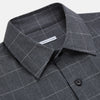 View 2 of product Charcoal Melange Check Hampstead overshirt