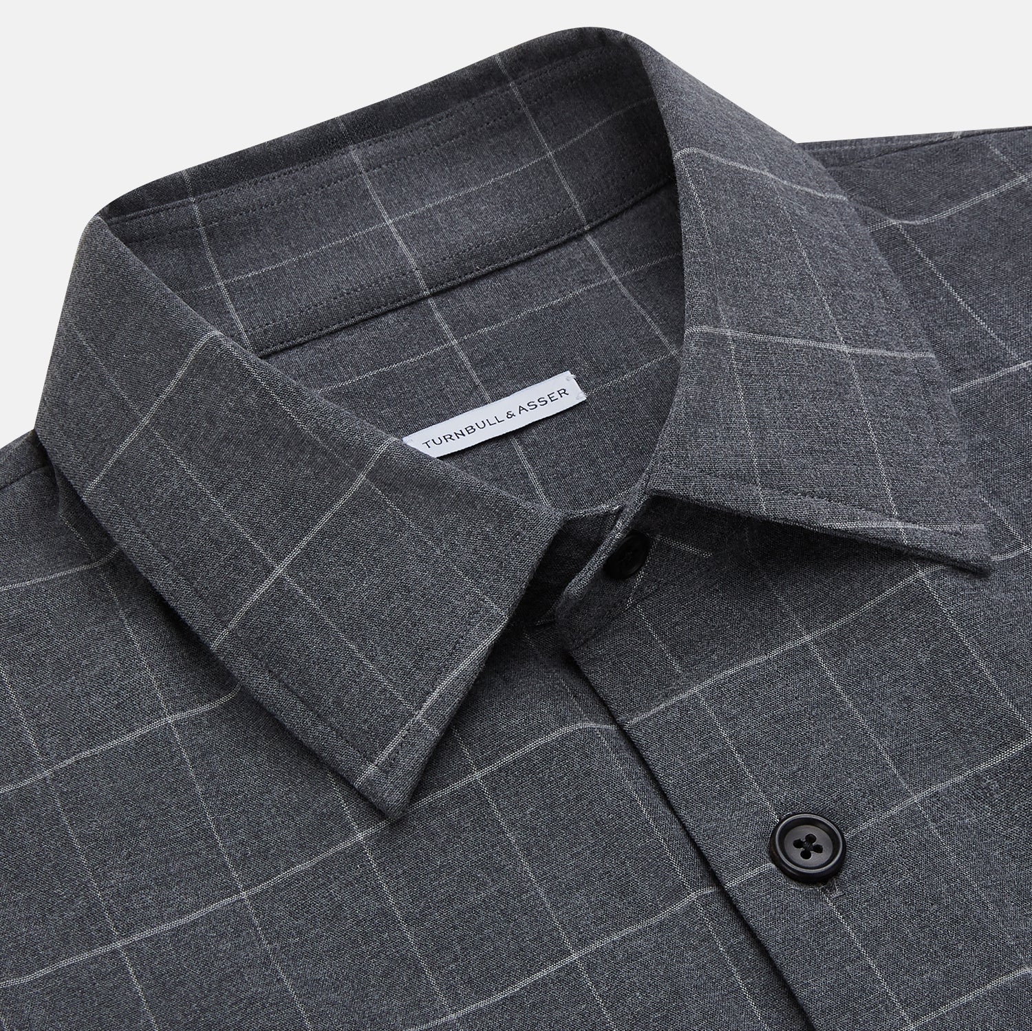 View 2 of product Charcoal Melange Check Hampstead overshirt