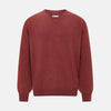 View 1 of product Burgundy Crew V-Neck Cashmere Jumper