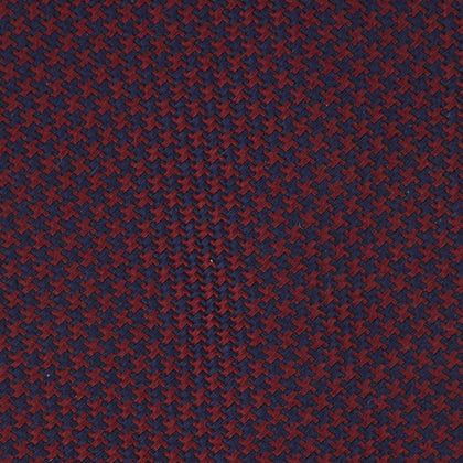 Burgundy Houndstooth-Silk Tie Image 3