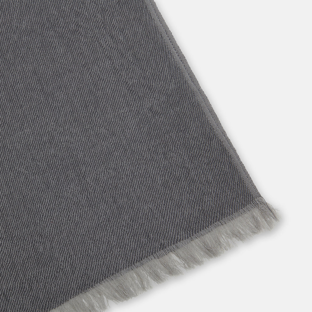 Grey and Beige Cashmere Scarf