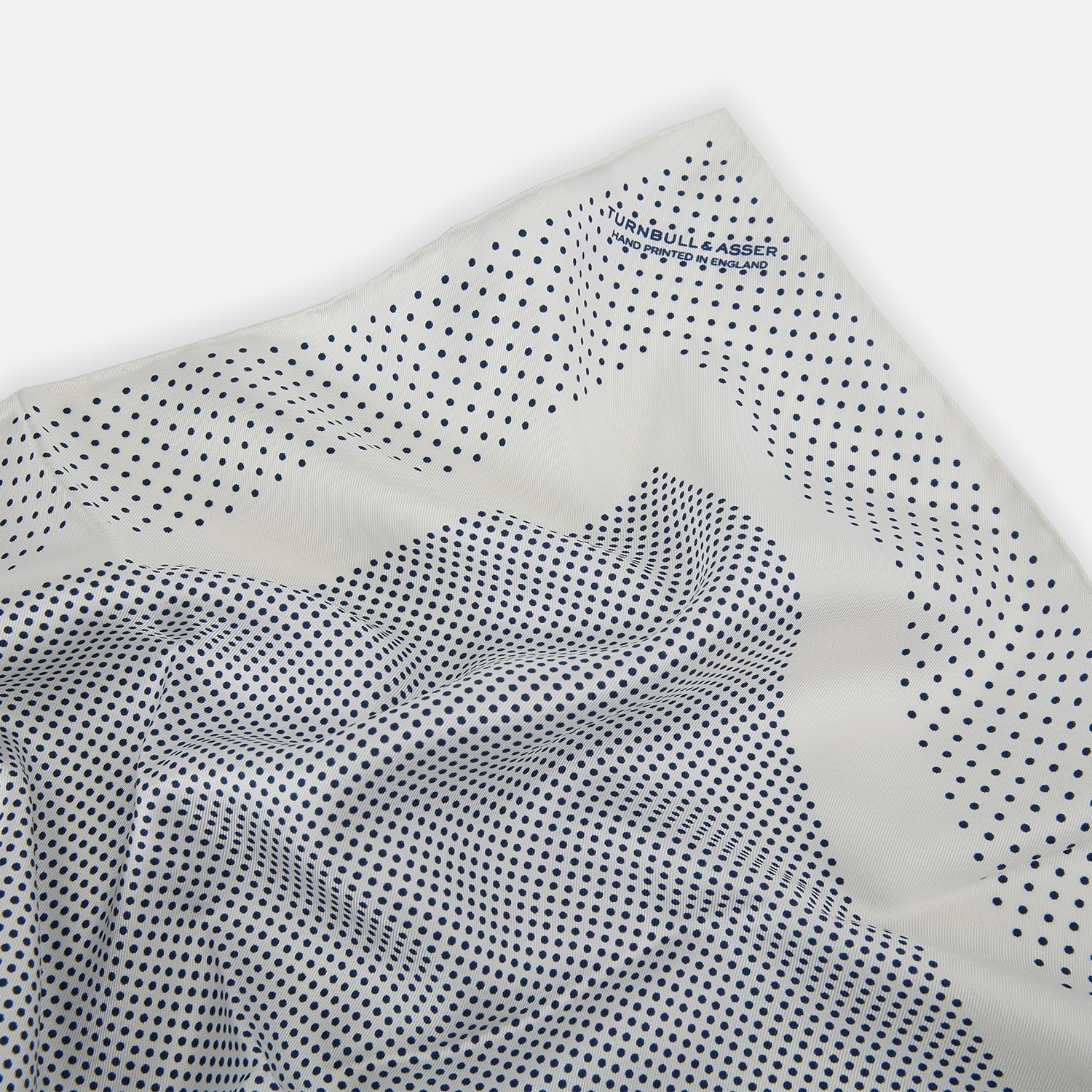 View 2 of product Cream Dot Silk Pocket Square