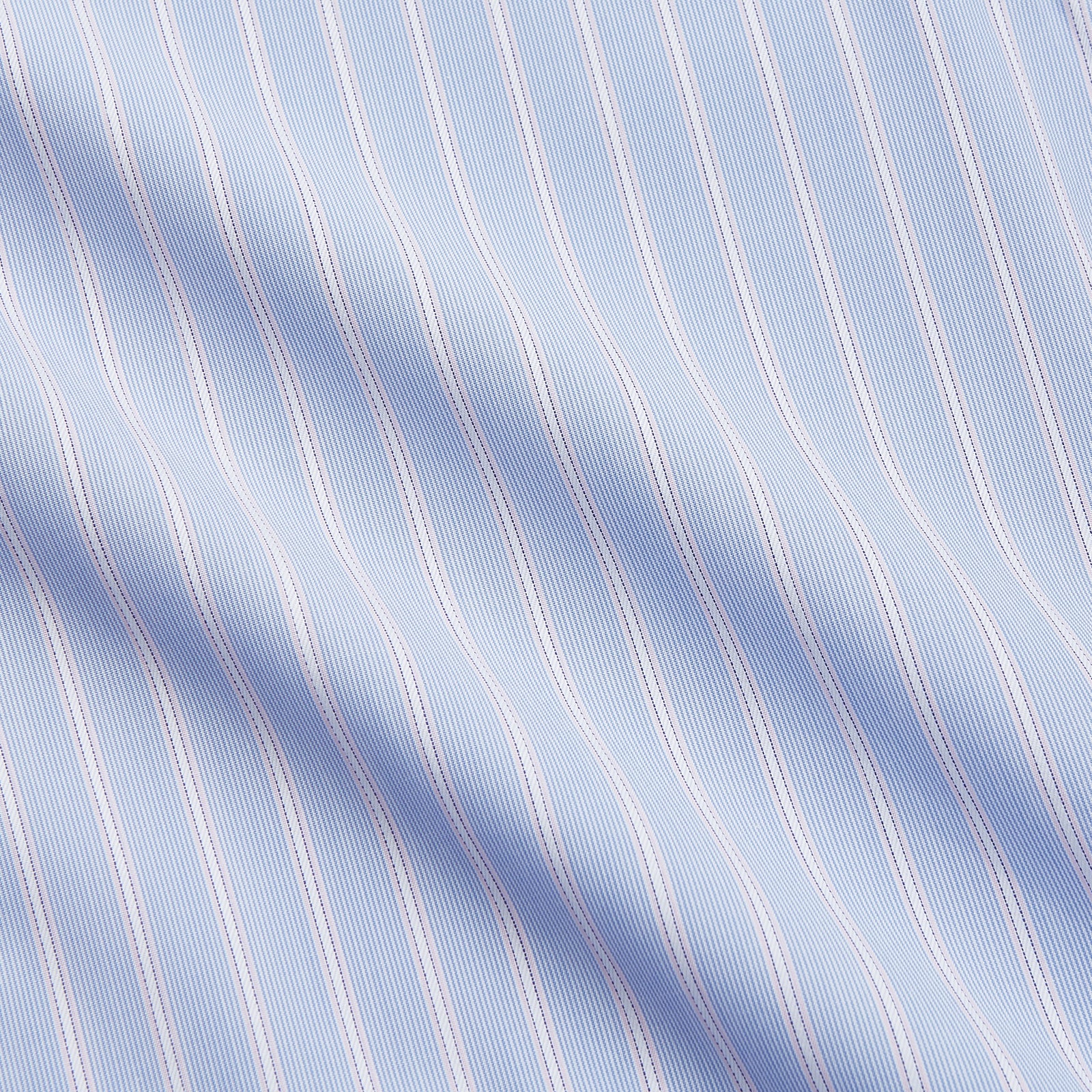 View 4 of product Blue Multi Stripe Cotton Regular Fit Whitby Shirt