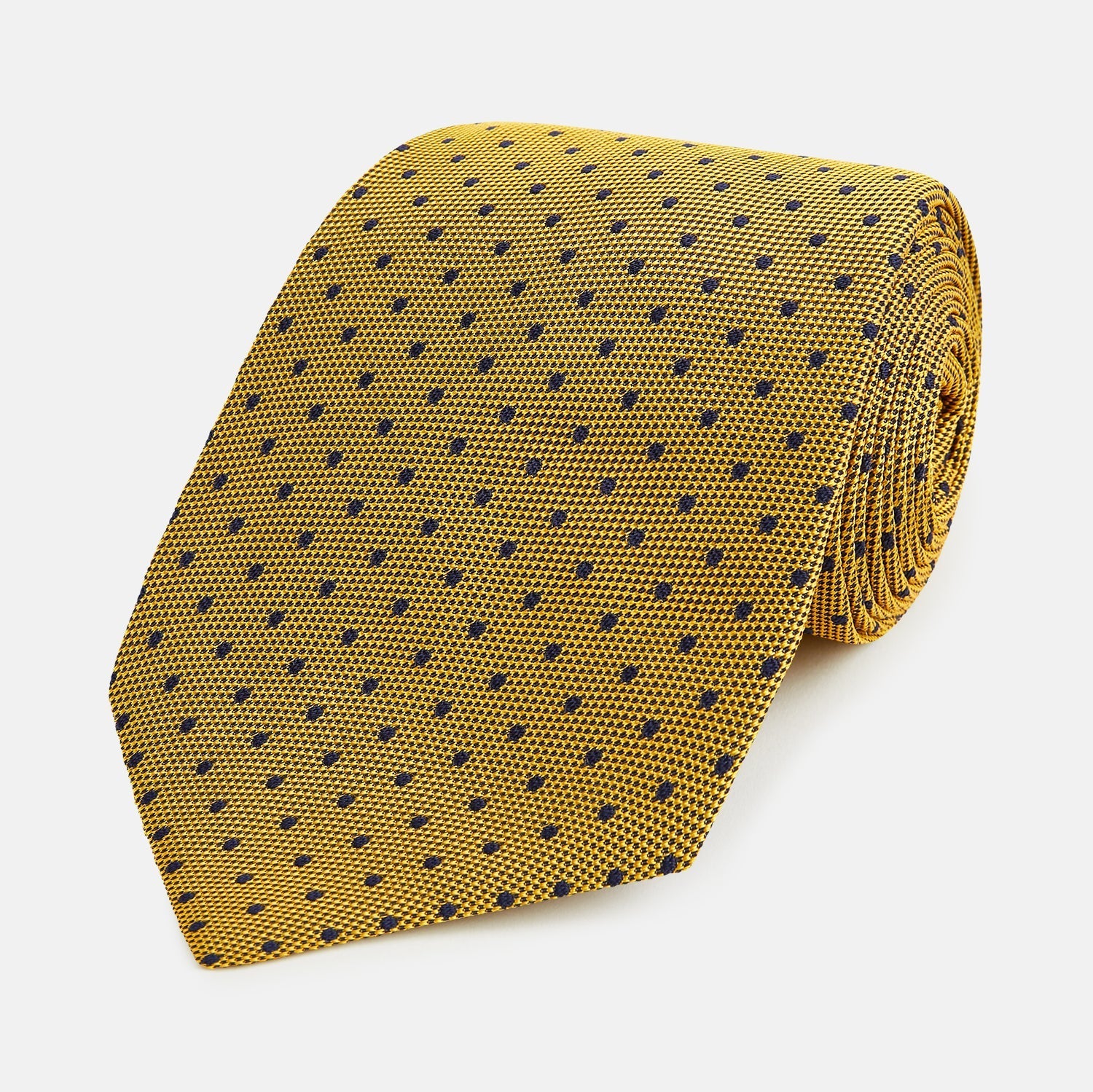 View 1 of product Purple and yellow Micro Dot Silk Tie