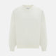 White Fine Merino V-Neck Jumper