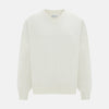 View 6 of product White Fine Merino V-Neck Jumper