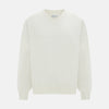 White Fine Merino V-Neck Jumper