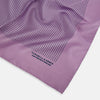 View 2 of product Lilac Stripe Silk Pocket Square