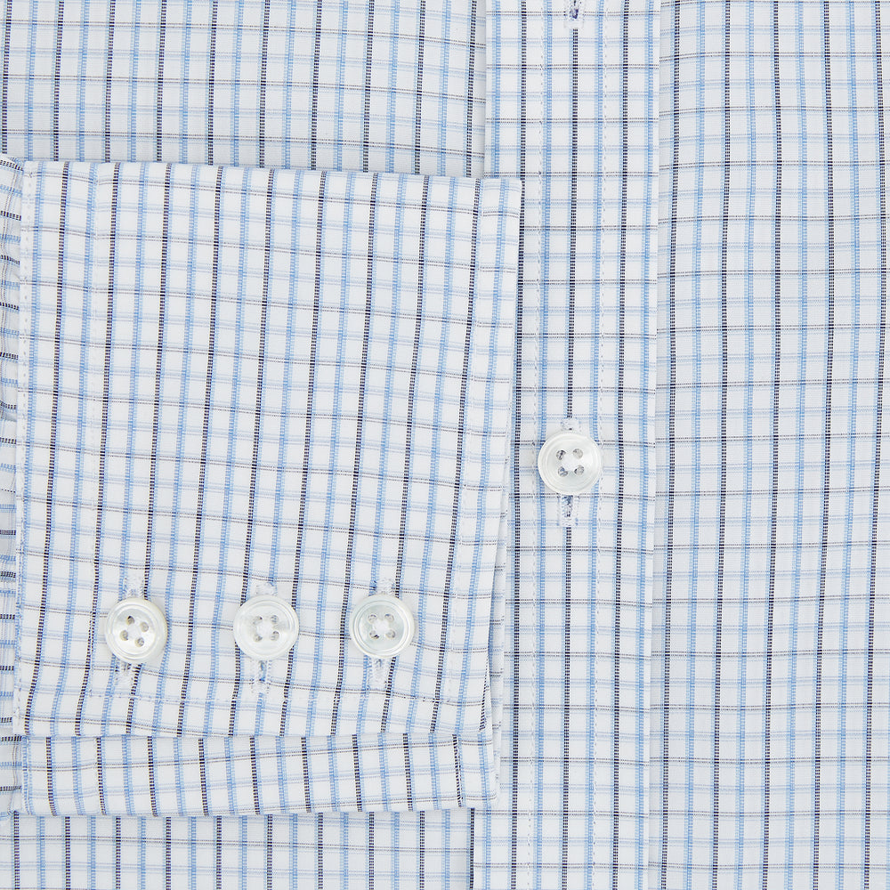 Navy and Blue Multi Check Mayfair Shirt