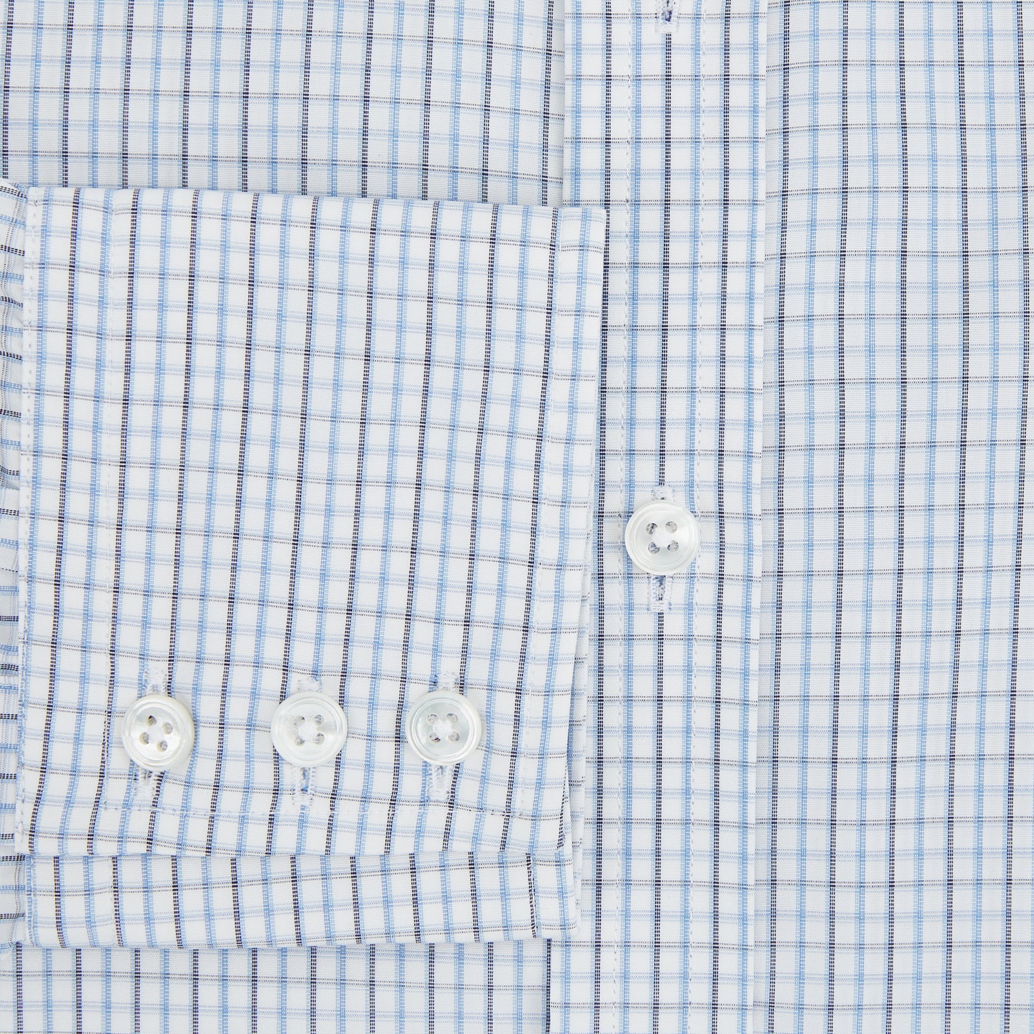 View 4 of product Navy and Blue Multi Check Mayfair Shirt