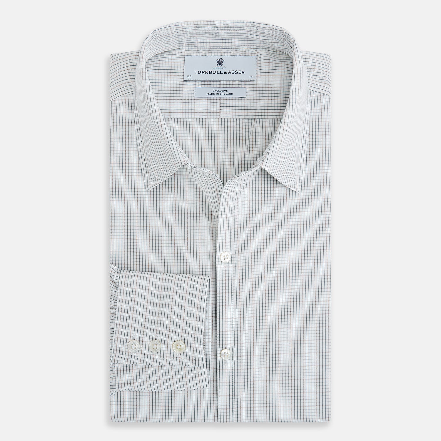View 5 of product Forest Melange and Red Micro Check Windsor Shirt