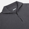 View 2 of product Grey Half-Zip Cashmere Jumper