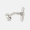 View 2 of product Brushed Silver Rounded Square Cufflinks
