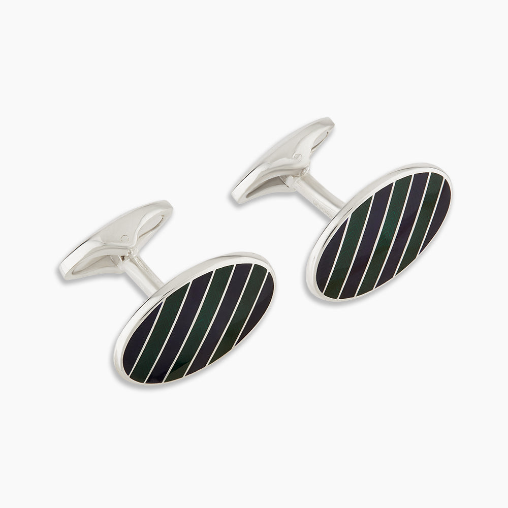 Cufflinks & Studs | Silver, Gold & Mother of Pearl | Polished