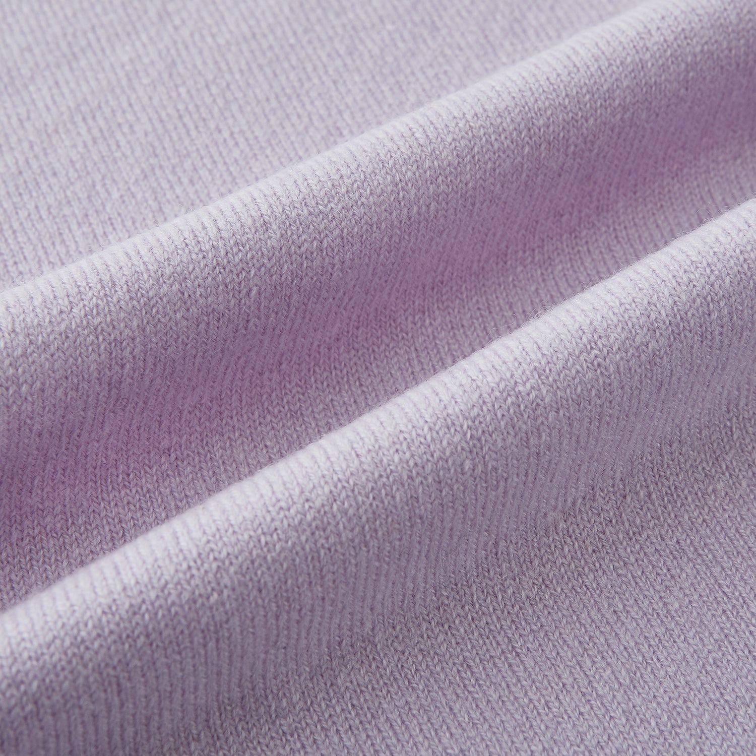 View 3 of product Plain Lilac Cashmere Knitted Scarf