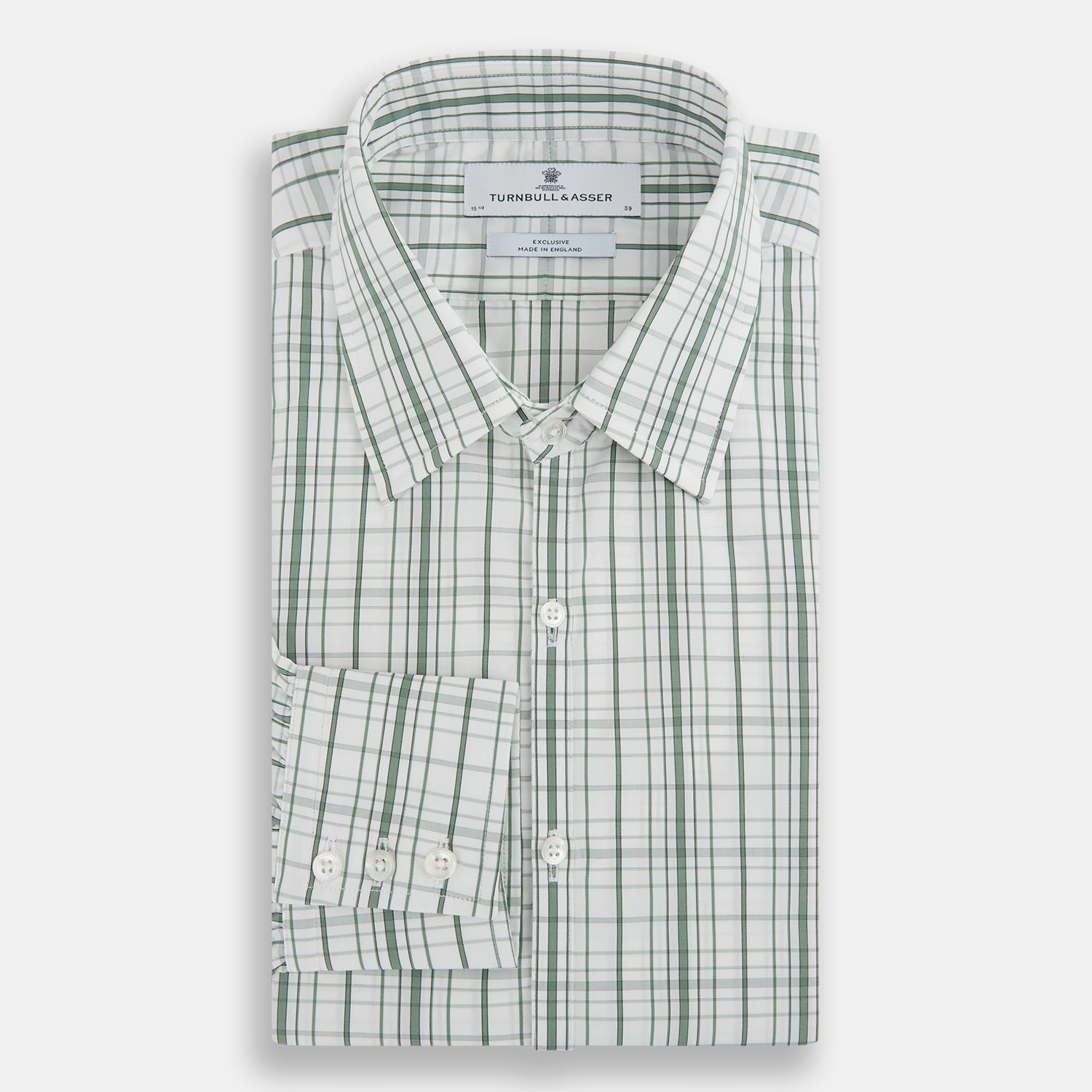 View 5 of product Sage Green Plaid Check Westminster Shirt