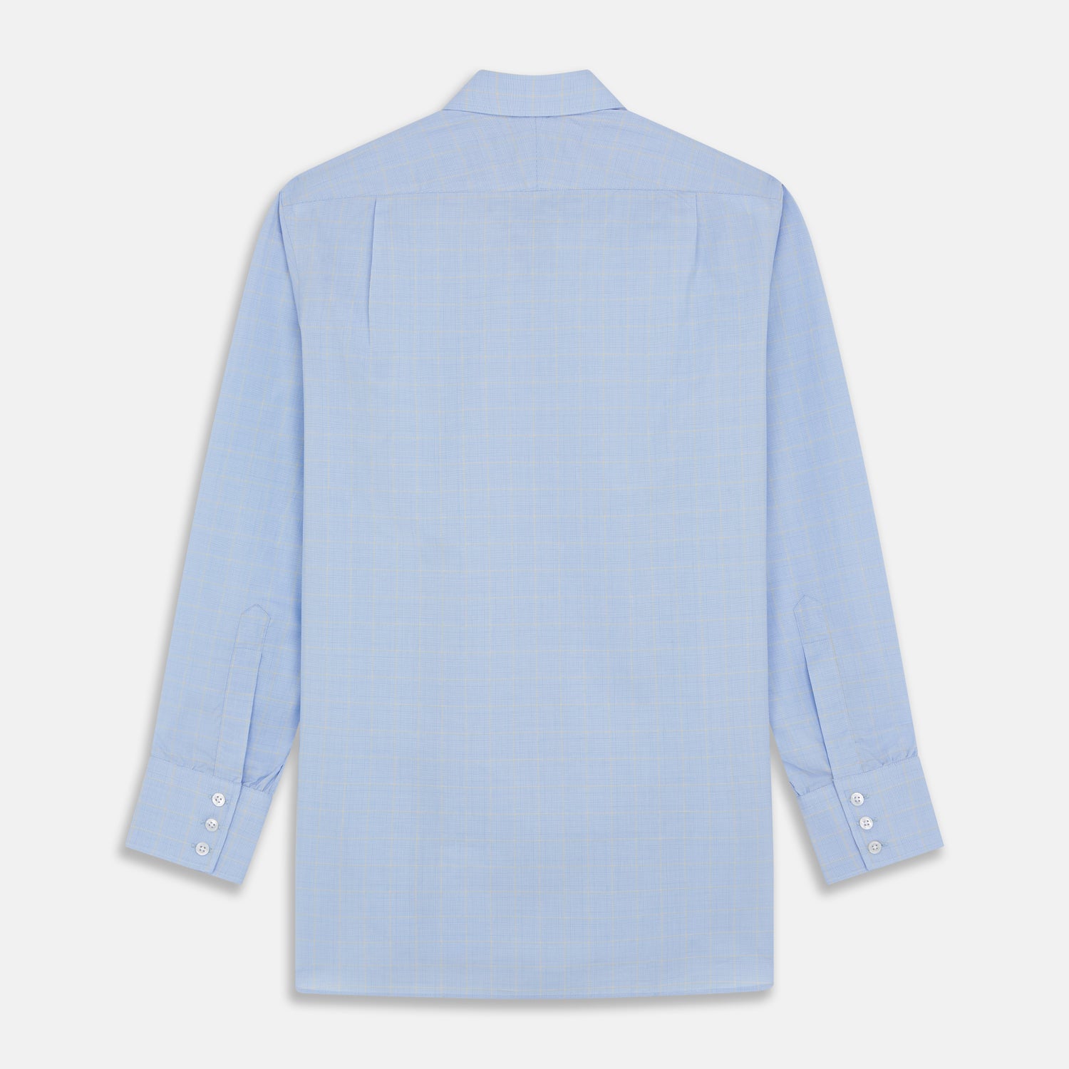 View 5 of product Yellow and Blue Prince of Wales Check Mayfair Shirt