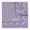 View 6 of product Lilac Floral Tile and Paisley Silk Pocket Square