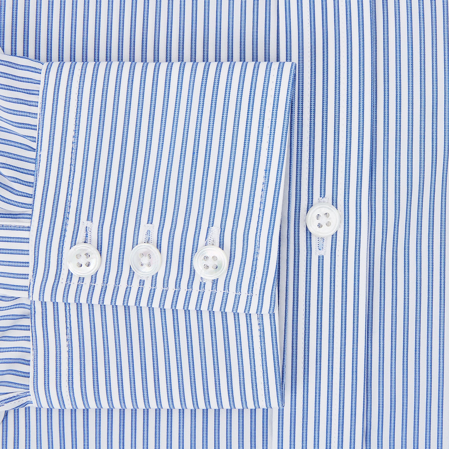View 4 of product Sky Blue Halo Stripe Mayfair Shirt