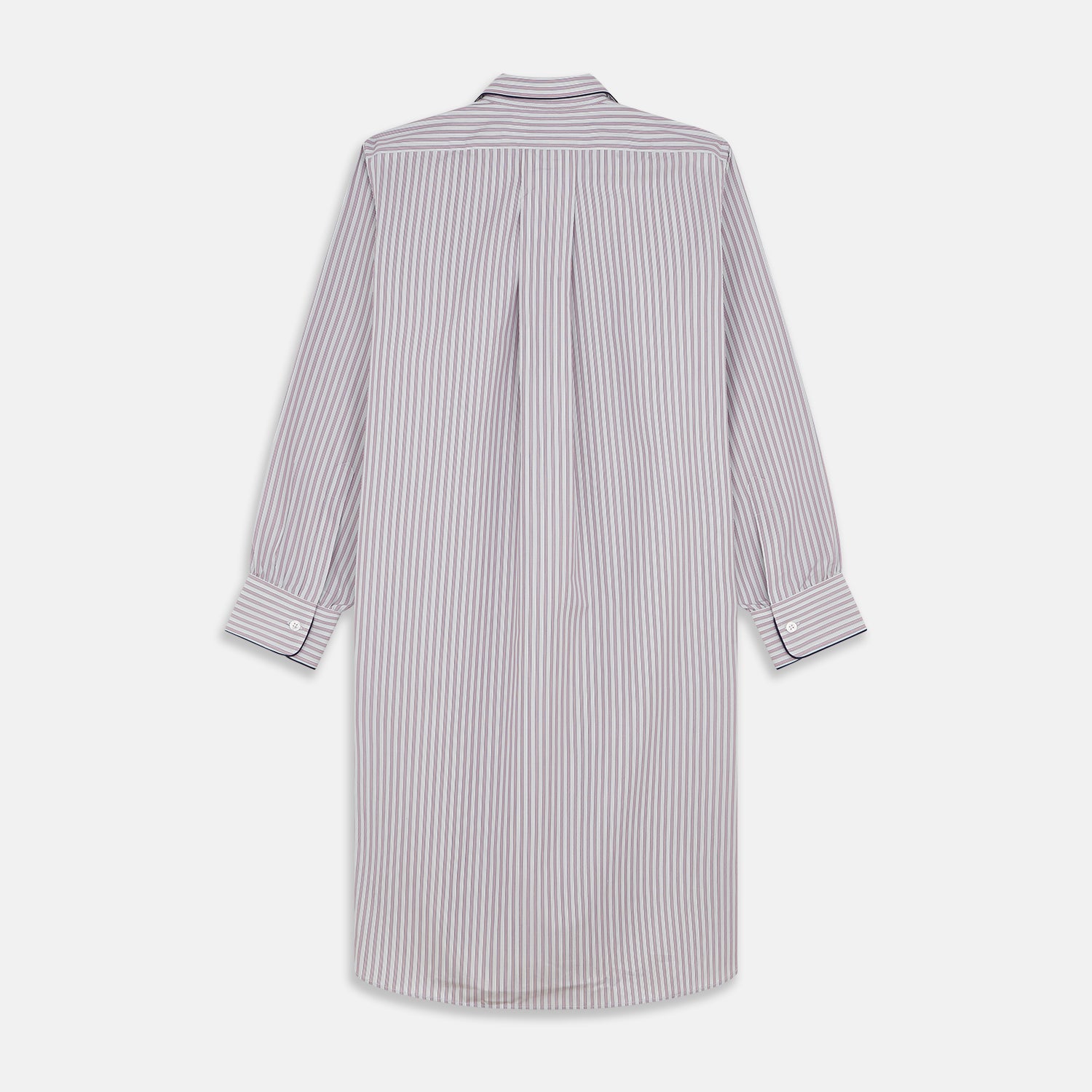 View 5 of product Red and Blue Multi Stripe Cotton Sussex Nightshirt