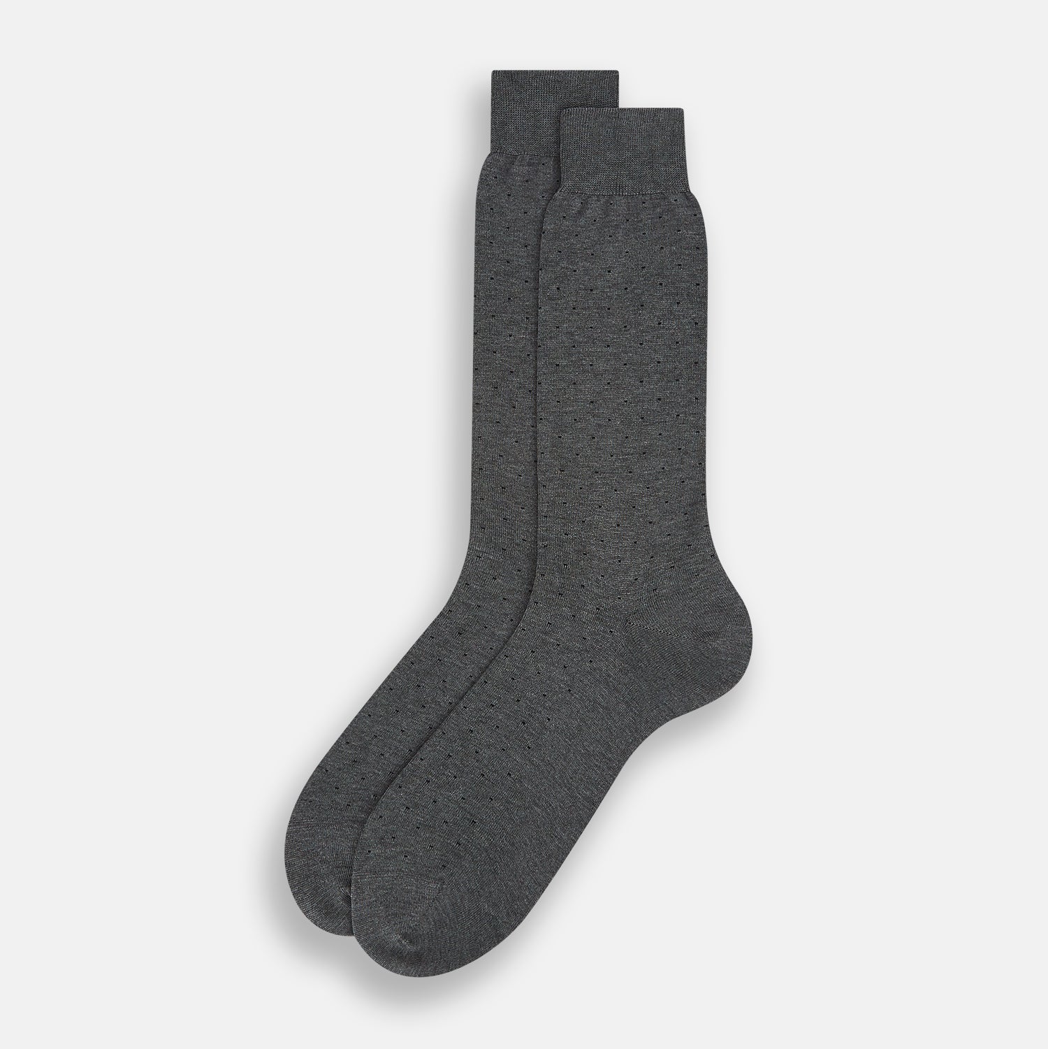 View 2 of product Dark Steel/Navy Polka Dot Mid-Length Socks