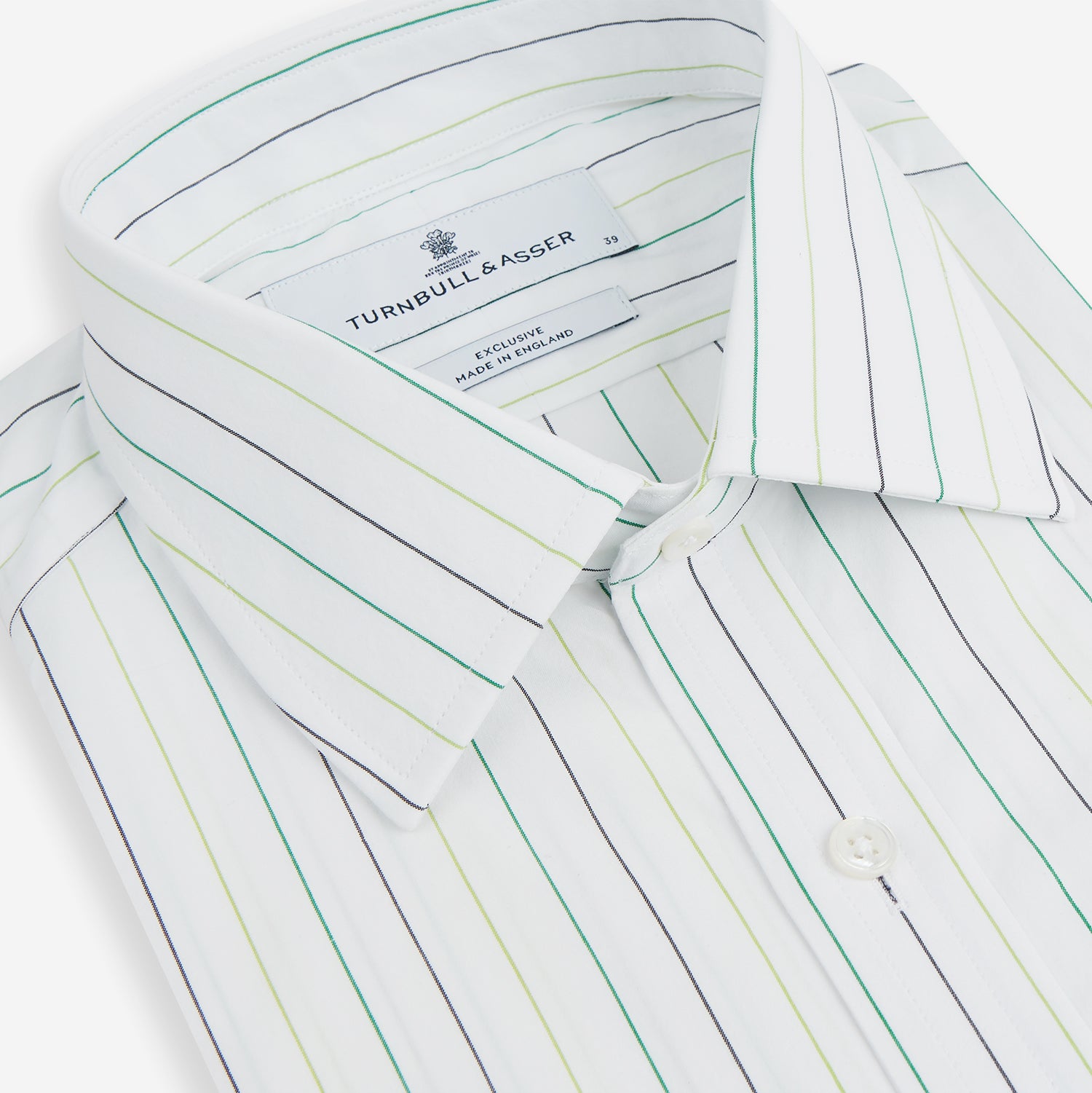 Green Wide Pinstripe Mayfair Shirt