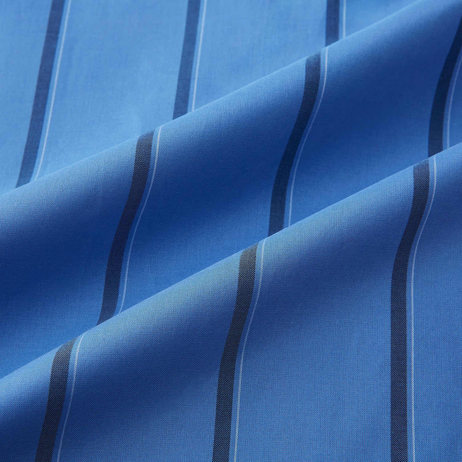 View 6 of product Colony Blue Track Stripe Shirt with Contrast T&A Collar and Cuffs