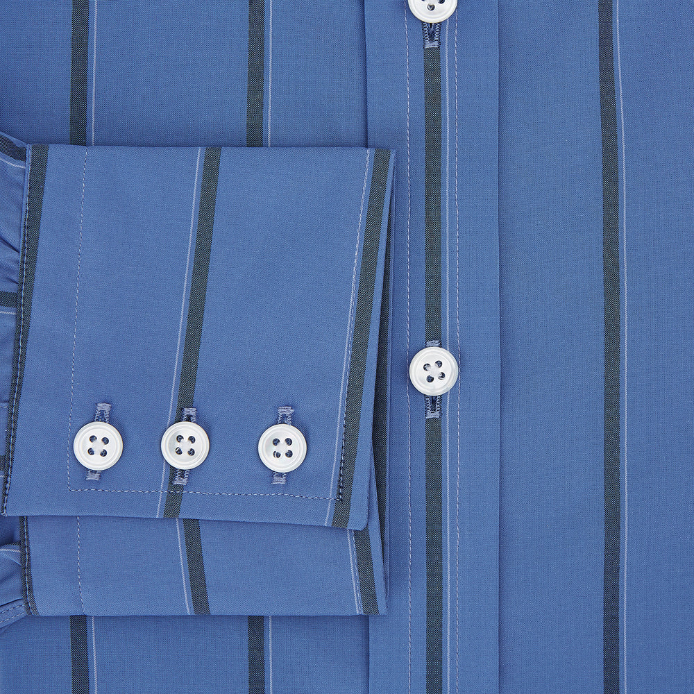 Colony Blue Track Stripe Mayfair Shirt