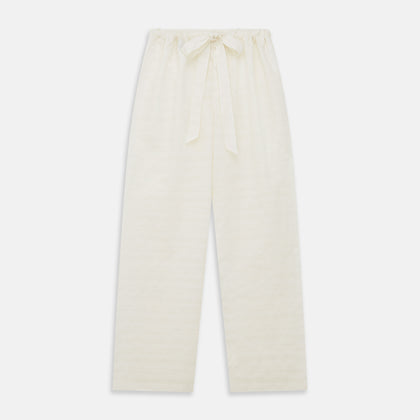 Cream Pattern Cotton Blend Quin Pyjama Set Image 3