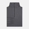 Grey Half-Zip Cashmere Jumper