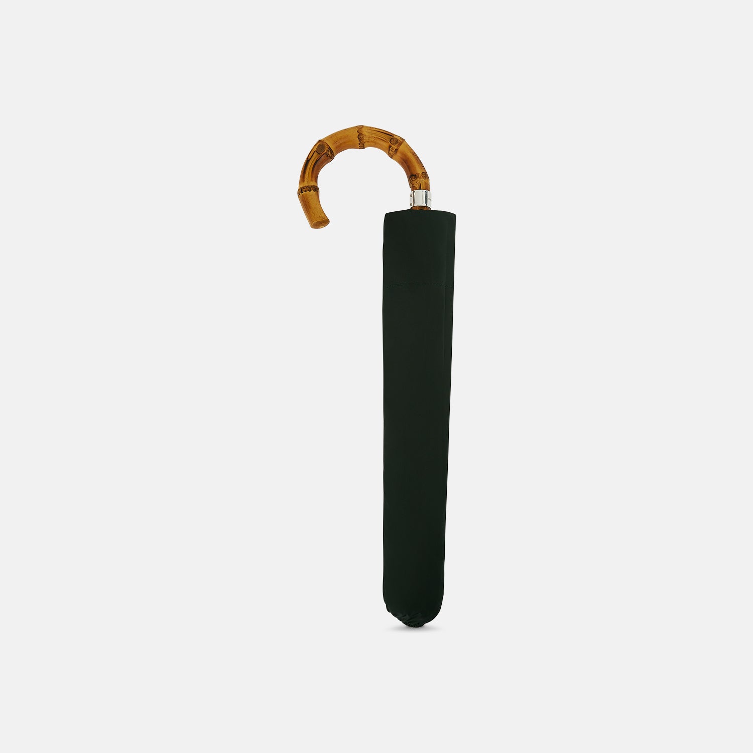 View 2 of product Forest Green Telescopic Umbrella with Whangee Crook Handle