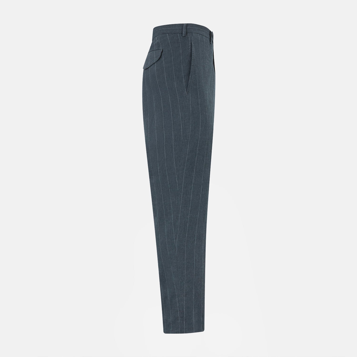 View 3 of product Forest Green Striped Edmund trousers