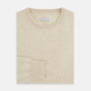 View 4 of product Cream Cashmere Round Neck Jumper